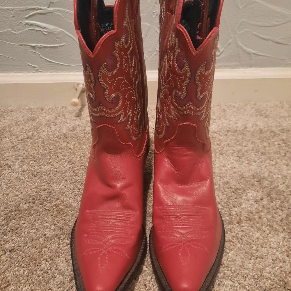 Red Cowboy boots